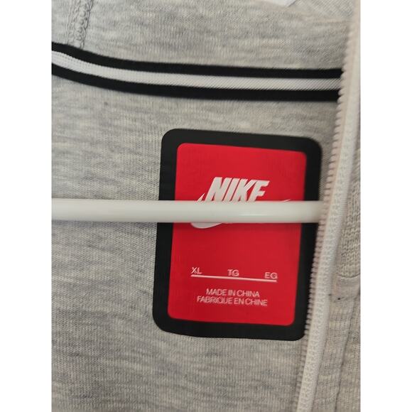 Nike Sweater Womens XL Heathered Gray Tech Fleece Sportswear Full-Zip Hoodie - Picture 3 of 5